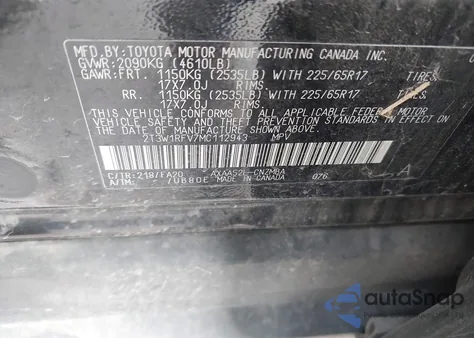 2021 Toyota Rav4 Xle from USA, damaged, VIN 2T3W1RFV7MC112943